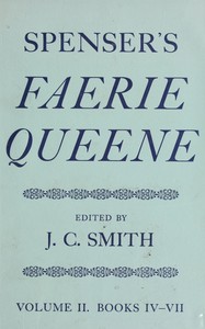 Cover of Spenser's Faerie Queene, Vol. 2 ...