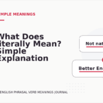 What Does literally Mean? Simple Explanation and Examples