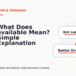 What Does available Mean? Simple Explanation and Examples