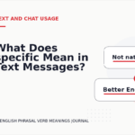 What Does specific Mean in Text Messages?