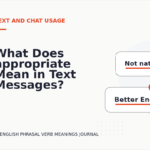 What Does appropriate Mean in Text Messages?