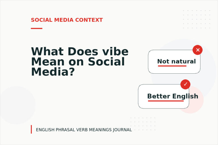 What Does vibe Mean on Social Media?