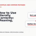 How to Use literally Correctly: Meaning, Examples, and Mistakes